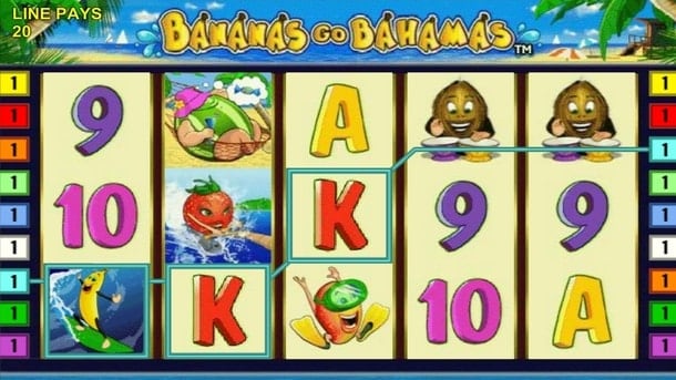 Выигрышная комбинация на Bananas go Bahamas